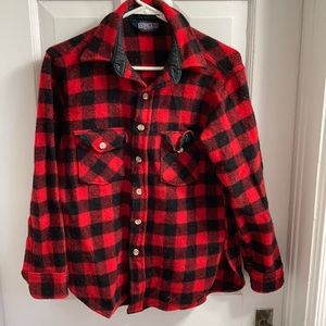 Lands’ End vintage plaid shirt
